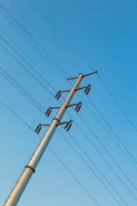 能量 栅栏 金属 安全 传输 保护 危险 供给 天空 电线