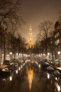 反射 遗产 照亮 建筑 旅行 荷兰 教堂 傍晚 阿姆斯特丹
