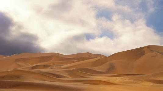 纳米布沙漠沙丘的迷人景色。艺术图片。