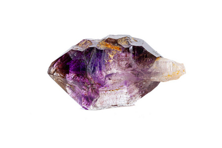 石英晶体在白色图片