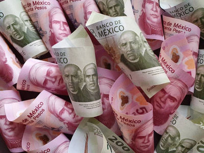 墨西哥货币墨西哥货币的经济与金融照片