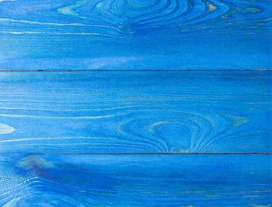 Wooden Board painted by blue paint. The texture of the wood, whe