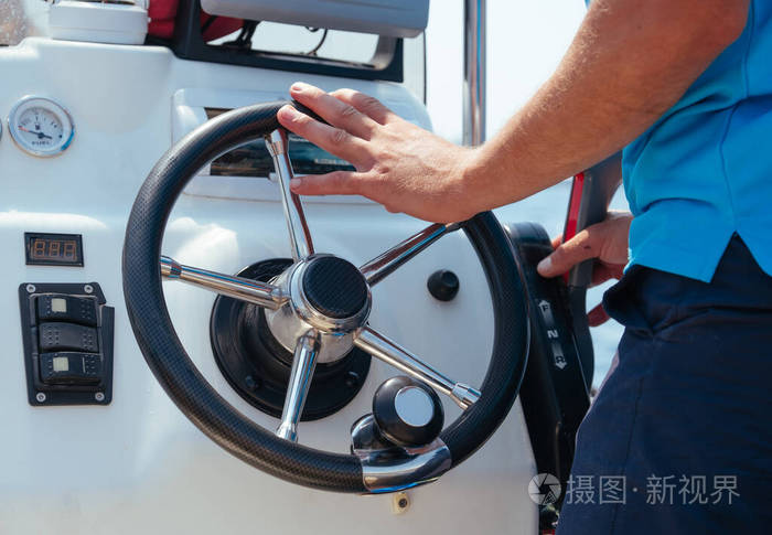 摩纳哥市蒙特卡罗镇蒙特卡罗街游艇方向盘