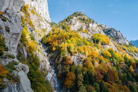 季节 环境 鸟瞰图 旅游业 登山 落下 植物 天线 山谷