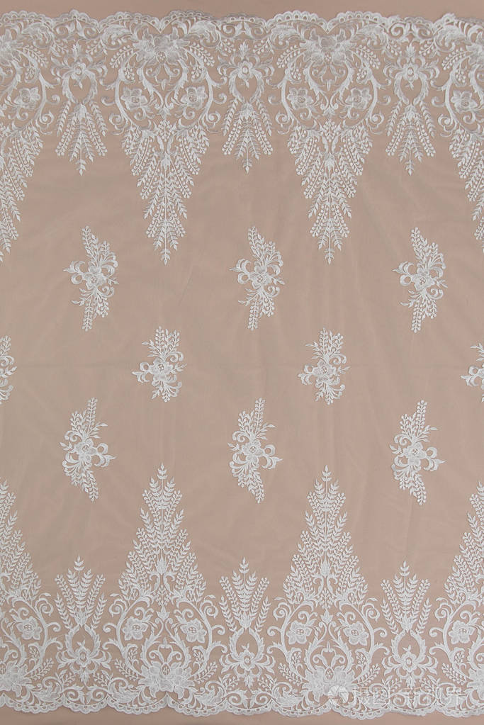 纹理蕾丝面料.白底花边工作室.纱或线制成的薄织物.