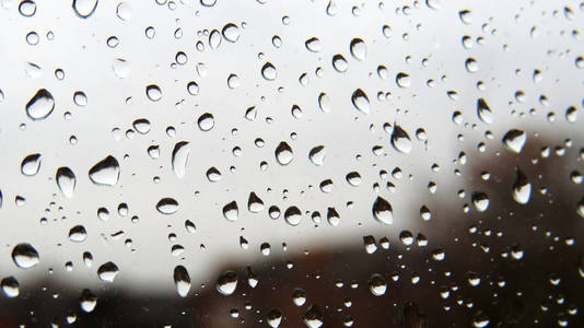 窗口 雨滴 玻璃 天气 自然 纹理