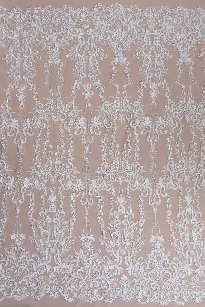 纹理蕾丝面料.白底花边工作室.纱或线制成的薄织物.