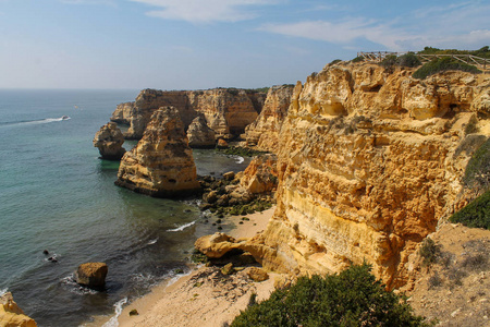 海洋 岩石 天空 海湾 葡萄牙 海岸 自然 旅游业 海岸线