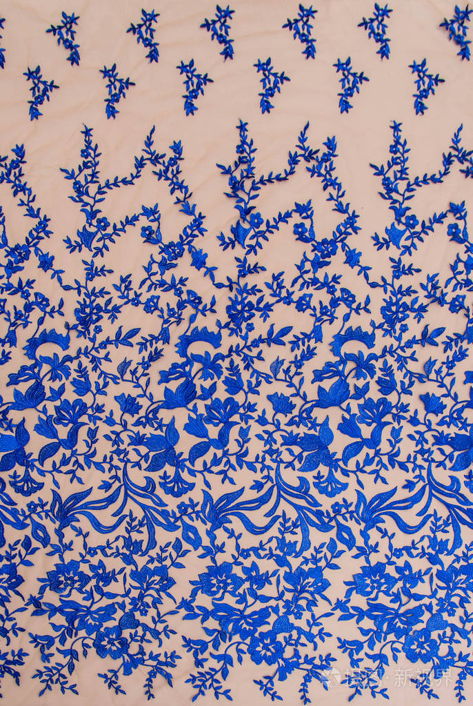 纹理蕾丝面料.白底花边工作室.纱或线制成的薄织物.