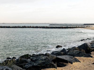 海岸 波动 岩石 海岸线 风景 自然 海滩 天空 波浪 海洋