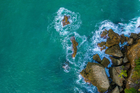 海岸 印第安人 太阳 椰子 海洋 绿松石 风景 热带 波动