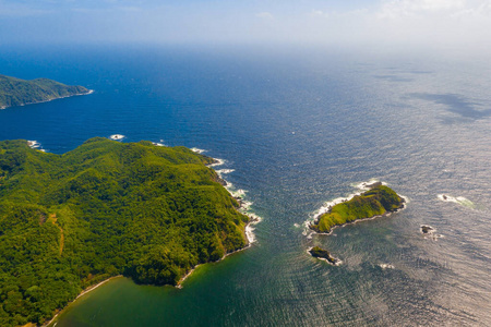 假期 海滩 岩石 太阳 美丽的 夏天 海岸 棕榈树 假日