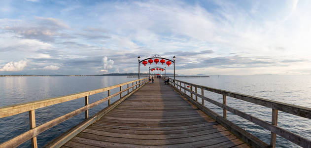 温哥华 美丽的 太平洋 全景图 天空 夏天 海洋 加拿大