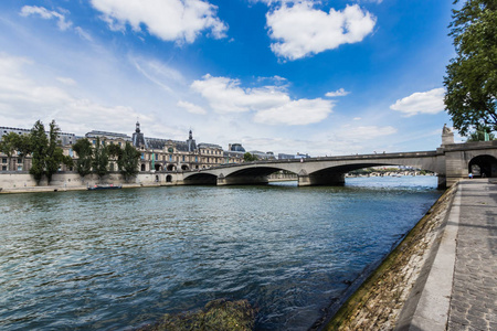 海滨 旋转木马 建筑 拱门 卢浮宫 宫殿 巴黎 工程 河岸