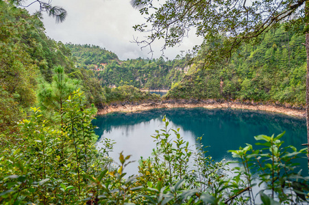 美丽的 风景 池塘 自然 全景图 反射 公园 天空 美女