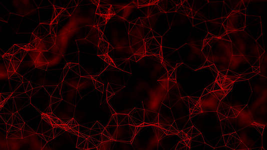 Modern background of dots connected by lines of red colors with 