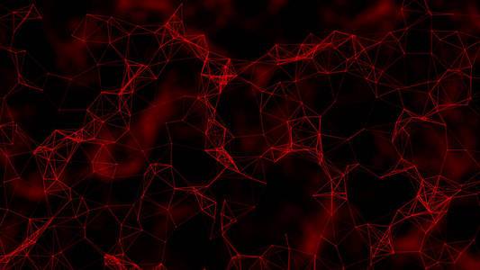 Modern background of dots connected by lines of red colors with 