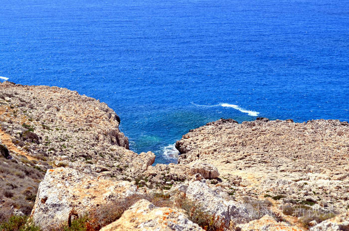 美丽的 地中海 旅行 自然 海岸 夏天 风景 旅游业 海岸线