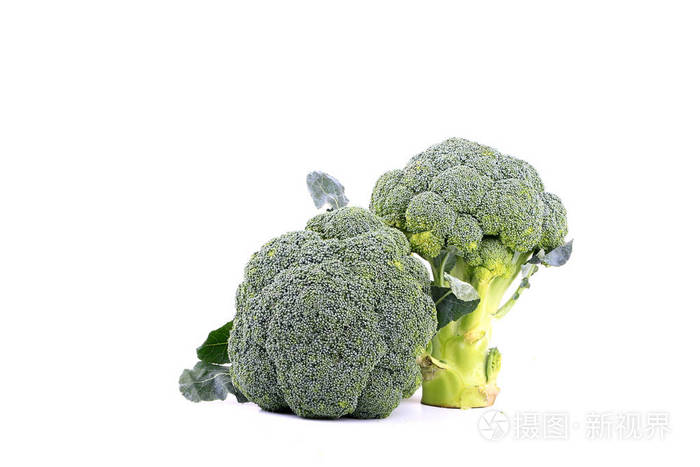 白底西兰花