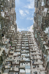 香港市高层住宅楼