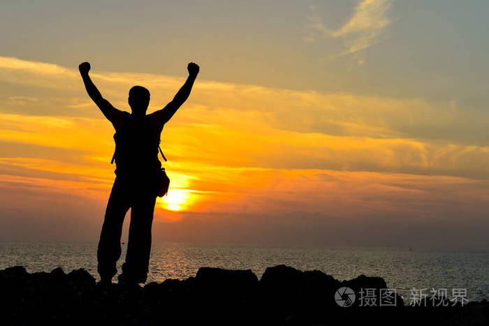 一个积极精力充沛充满热情的人在n