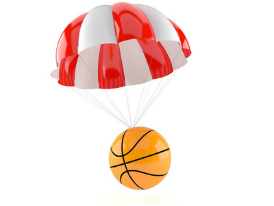 带降落伞的篮球