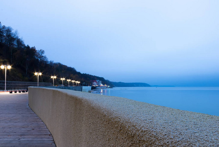 海景 波动 建筑学 码头 夏天 旅游业 沿海 人行道 风景