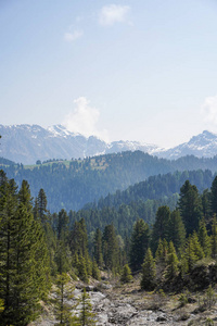 View on the natural mountain landscape 