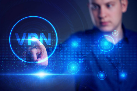 Business, Technology, Internet and network concept. VPN network 