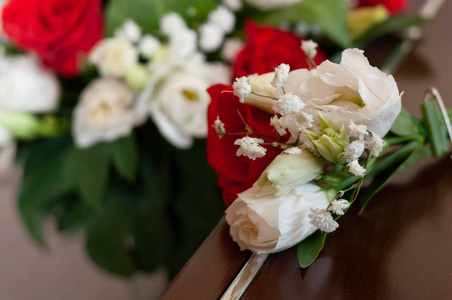 树叶 花的 庆祝 浪漫的 浪漫 柔和的 花束 礼物 仪式