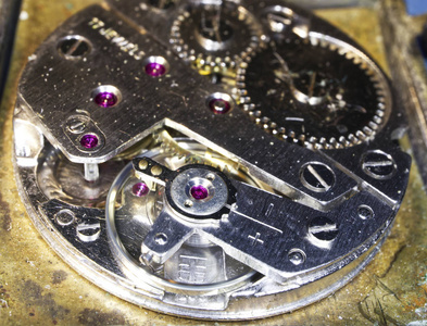 机械 齿轮 集中 技术 时钟 特写镜头 发动机 机器 古老的