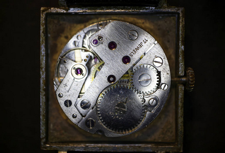 平衡轮 时钟 机械 运动 珠宝商 复古的 工具 行业 金属