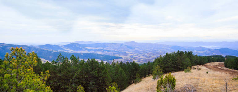  Panoramic View of the Mountain Natural Landscape