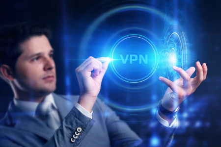 Business, Technology, Internet and network concept. VPN network 