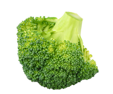 fresh green broccoli isolated on white background 