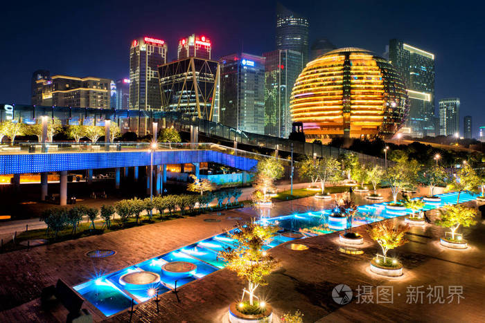 钱江新城夜景 杭州 浙江 中国照片 正版商用图片267w7o 摄图新视界 钱江新城夜景 杭州 浙江 中国照片 正版商用图片267w7o 摄图新视界