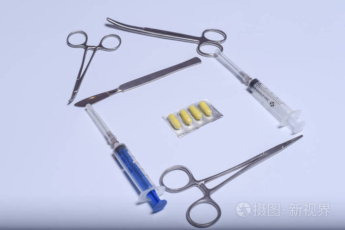 手术刀 健康 注射器 药物 塑料 注射 接种疫苗