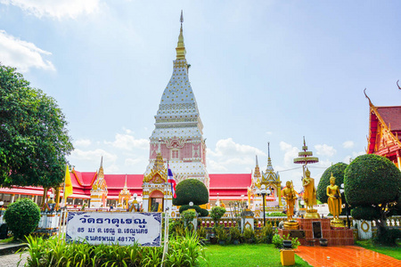 08102019Nakonphanom, thailandPrathatpharenuPagoda Located 