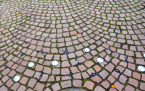 铺面 地面 街道 岩石 城市 古老的 花岗岩 地板 瓦片