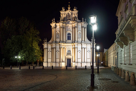 波兰华沙的圣约瑟夫教堂，被称为探视者教会Kosciol Wizytek