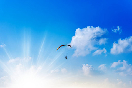 领航 行动 跳伞 高的 业余爱好 跳伞运动员 极端 冒险