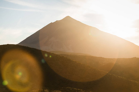 泰德。特内里费火山。西班牙。山。