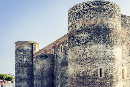 Castello Ursino  ancient castle in Catania, Sicily, Southern 