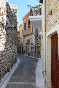 希腊奇奥斯岛皮尔基的传统街道