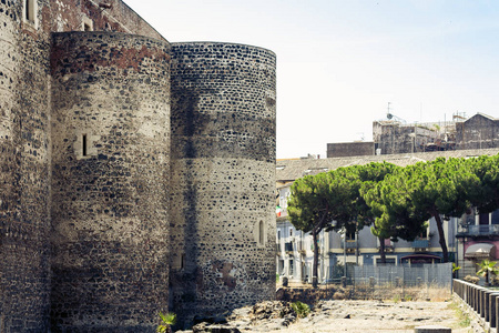 Castello Ursino  ancient castle in Catania, Sicily, Southern 