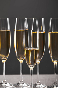 酒精 招呼 香槟 玻璃杯 冬天 冬季 传统 庆祝 假日 圣诞节