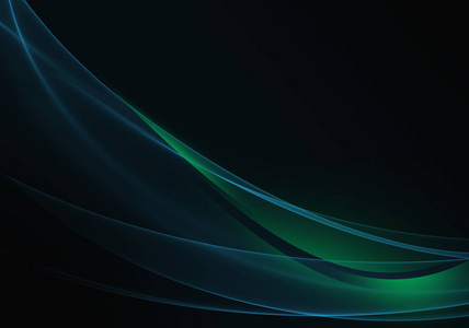 黑色,绿色和蓝色抽象背景墙纸或名片照片