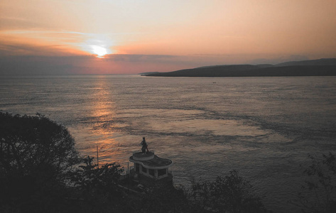 美丽的 旅游业 冒险 自然 风景 海洋 天空 目的地 印度尼西亚