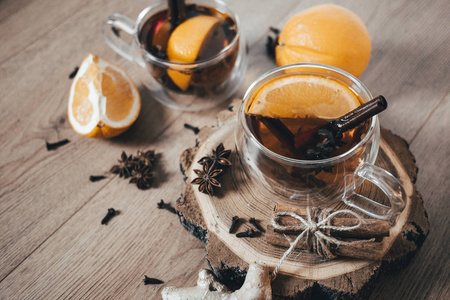 柑橘 甜的 酒精 香料 假日 冬天 杯子 水果 木材 肉桂色