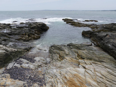 波浪 悬崖 海景 美女 假期 海岸线 美国 海岸 风景 自然